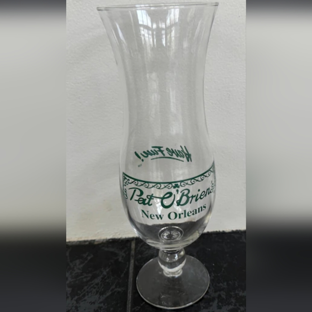 Vintage Pat Obrien's Hurricane Glass